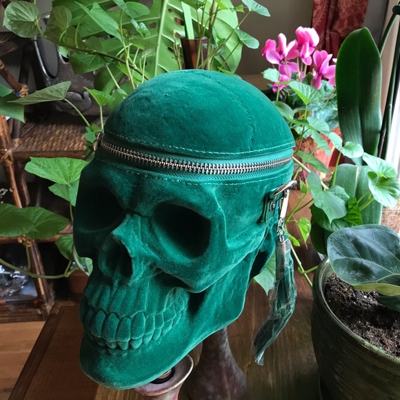 Killstar Handbags - GOTH PURSE: NWTs FROM EUROPE! SCARCE, EMERALD GRAVE DIGGER BY KILLSTAR